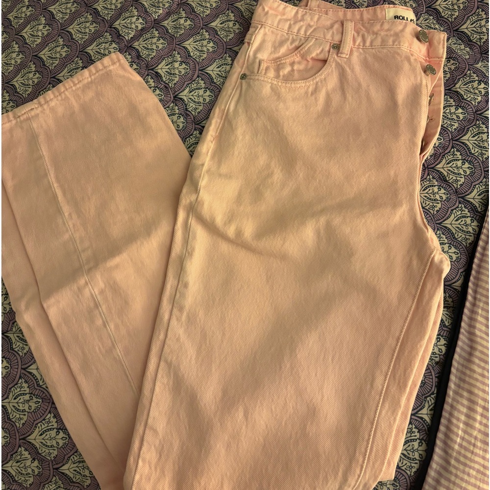 Rolla’s classic straight high rise jeans